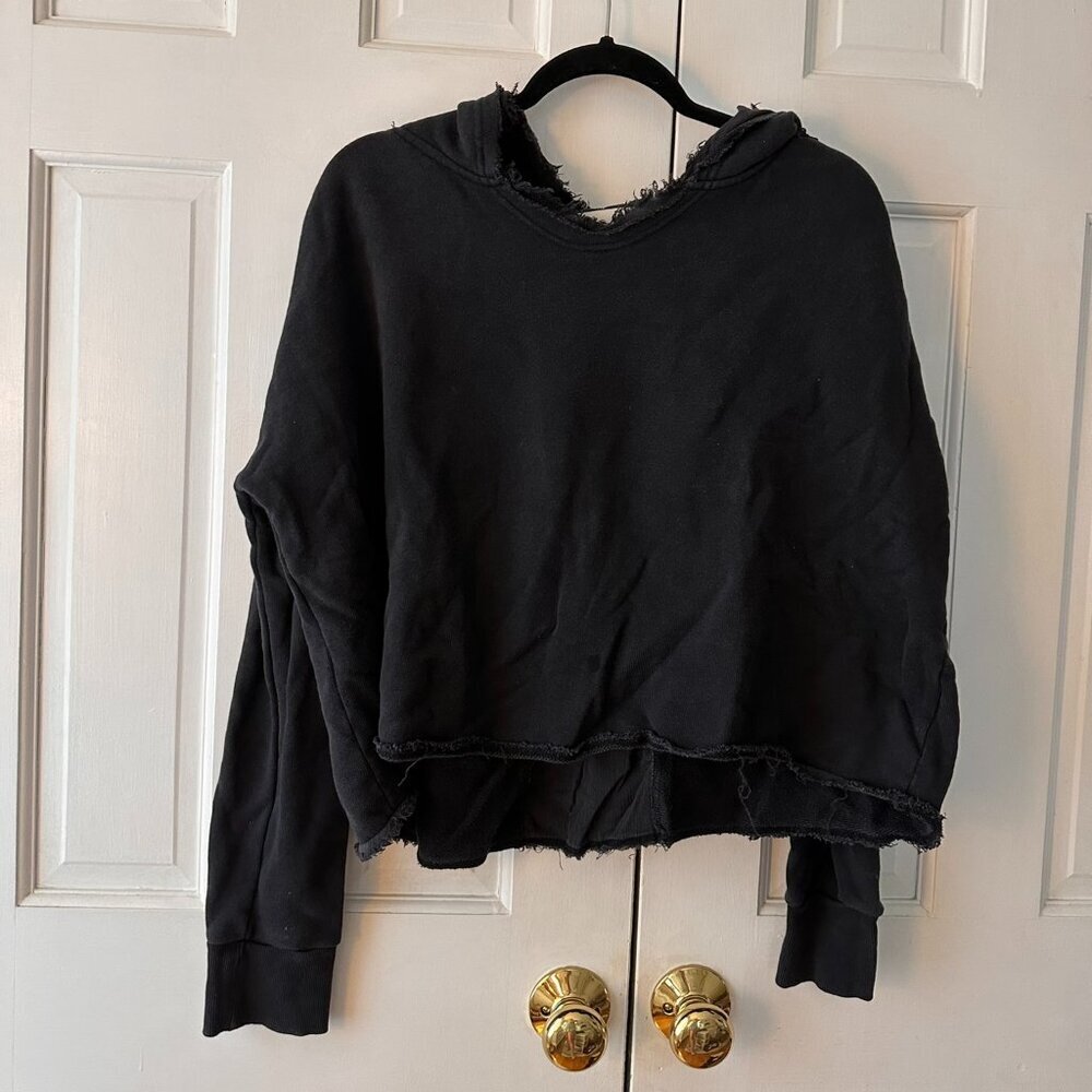 Vintage Havana Distressed Black/Gray Hoodie - Size Medium